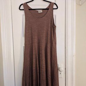 Plume and Thread Brown Midi Dress - Size M